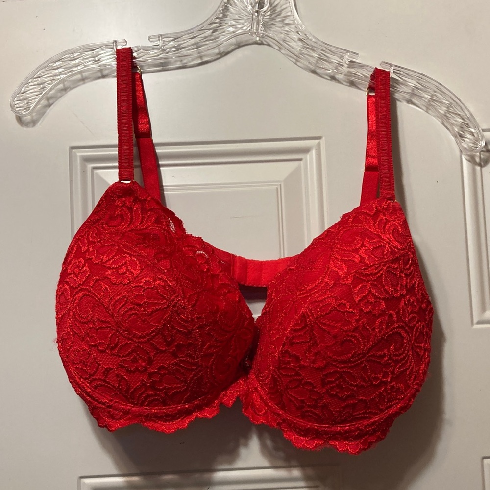 Red Lace Underwire Bra - Women Intimates & Sleepwear 38D NWT